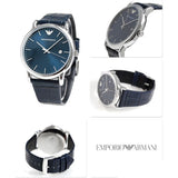  Shop Authentic Emporio Armani Dress Quartz Blue Dial Blue Leather Strap Watch For Men - AR2501 - Luxxuri