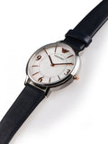  Shop Authentic Emporio Armani Kappa White Mother of Pearl Dial Black Leather Strap Watch For Women - AR2509 - Luxxuri