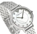  Shop Authentic Emporio Armani Kappa Mother of Pearl Dial Silver Mesh Bracelet Watch For Women - AR2511 - Luxxuri
