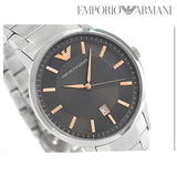  Shop Authentic Emporio Armani Renato Quartz Grey Dial Silver Steel Strap Watch For Men - AR2514 - Luxxuri