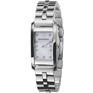  Shop Authentic Emporio Armani Donna Mother Of Pearl White Dial Silver Steel Strap Watch for Women - AR3167 - Luxxuri