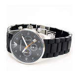  Shop Authentic Emporio Armani Sportivo Chronograph Black Dial Black Strap Watch For Men - AR5858 - Luxxuri