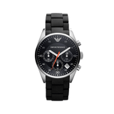  Shop Authentic Emporio Armani Sportivo Chronograph Black Dial Black Strap Watch For Men - AR5858 - Luxxuri