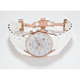  Shop Authentic Emporio Armani Sportivo White Dial White Rubber Strap Watch For Men - AR5919 - Luxxuri