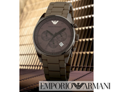  Shop Authentic Emporio Armani Sportivo Chronograph Brown Dial Brown Steel Strap Watch For Men - AR5950 - Luxxuri