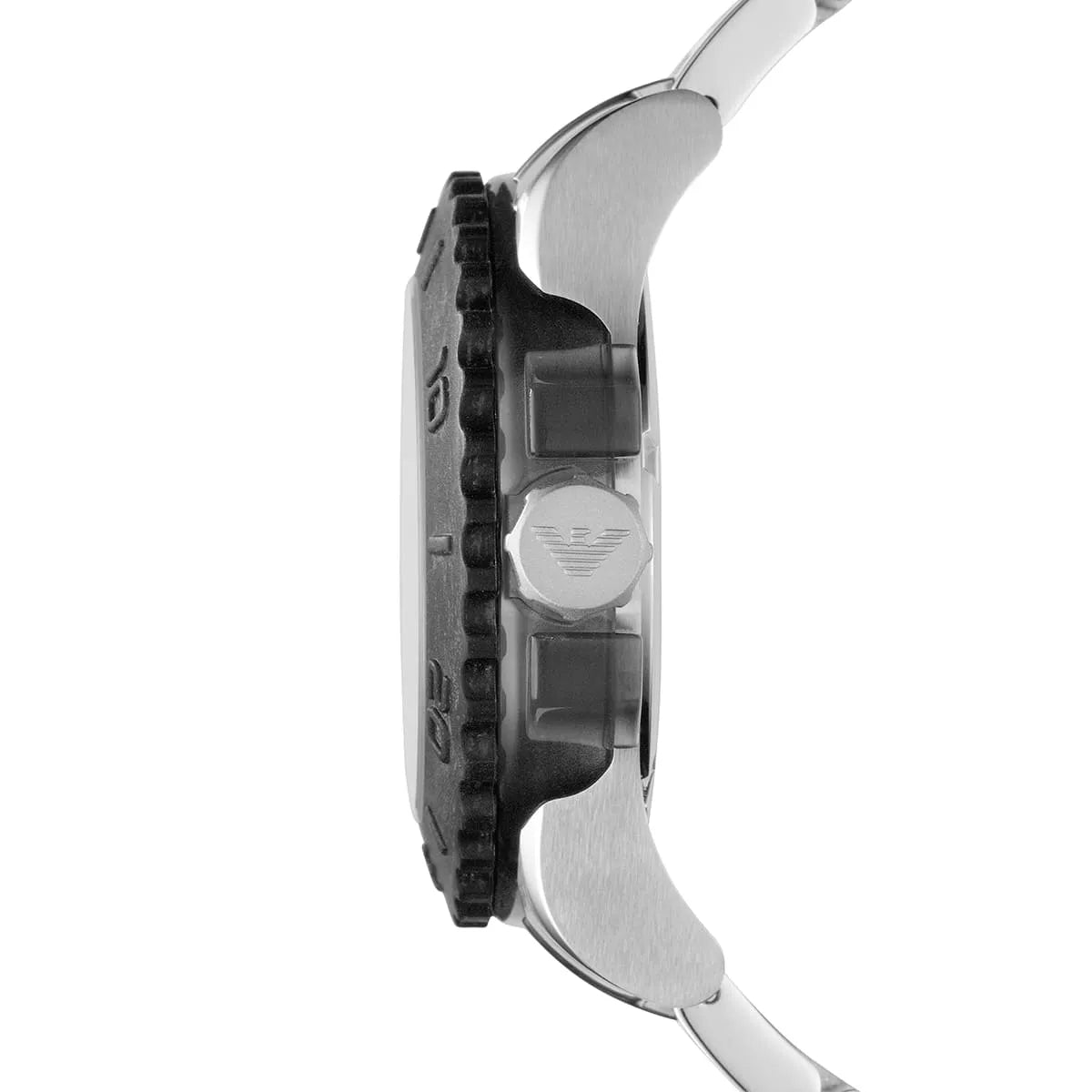  Shop Authentic Emporio Armani Bracelet Collection Black Dial Silver Steel Strap Watch For Men - AR5970 - Luxxuri