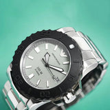  Shop Authentic Emporio Armani Bracelet Collection Black Dial Silver Steel Strap Watch For Men - AR5970 - Luxxuri