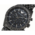  Shop Authentic Emporio Armani Tazio Chronograph Black Dial Black Steel Strap Watch For Men - AR5989 - Luxxuri