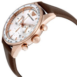  Shop Authentic Emporio Armani Sportivo Chronograph White Dial Brown Leather Strap Watch For Men - AR5996 - Luxxuri
