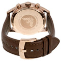  Shop Authentic Emporio Armani Sportivo Chronograph White Dial Brown Leather Strap Watch For Men - AR5996 - Luxxuri