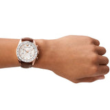  Shop Authentic Emporio Armani Sportivo Chronograph White Dial Brown Leather Strap Watch For Men - AR5996 - Luxxuri