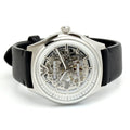 Shop Authentic Emporio Armani Meccanico White Skeleton Dial Black Leather Strap Watch For Men - AR60003 - Luxxuri