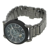  Shop Authentic Emporio Armani Meccanico Automatic Black Dial Black Steel Strap Watch For Men - AR60010 - Luxxuri