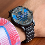  Shop Authentic Emporio Armani Meccanico Automatic Grey Dial Grey Steel Strap Watch For Men - AR60029 - Luxxuri