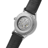  Shop Authentic Emporio Armani Meccanico Skeleton Automatic Black Dial Black Leather Strap Watch for Men - AR60038 - Luxxuri
