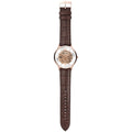  Shop Authentic Emporio Armani Meccanico Automatic Silver Dial Brown Leather Strap Watch For Men - AR60039 - Luxxuri