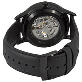  Shop Authentic Emporio Armani Meccanico Automatic Black Dial Black Leather Strap Watch For Men - AR60042 - Luxxuri