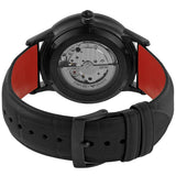  Shop Authentic Emporio Armani Meccanico Skeleton Black Dial Black Leather Strap Watch For Men - AR60046 - Luxxuri