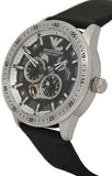  Shop Authentic Emporio Armani Renato Chronograph Automatic Black Dial Black Leather Strap Watch For Men - AR60051 - Luxxuri