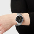  Shop Authentic Emporio Armani Meccanico Automatic Black Dial Silver Steel Strap Watch For Men - AR60055 - Luxxuri