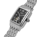  Shop Authentic Emporio Armani Diego Automatic Black Dial Silver Steel Strap Watch For Men - AR60057 - Luxxuri