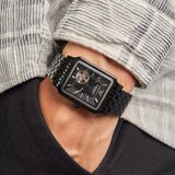  Shop Authentic Emporio Armani Meccanico Black Dial Black Steel Strap Watch For Men - AR60058 - Luxxuri