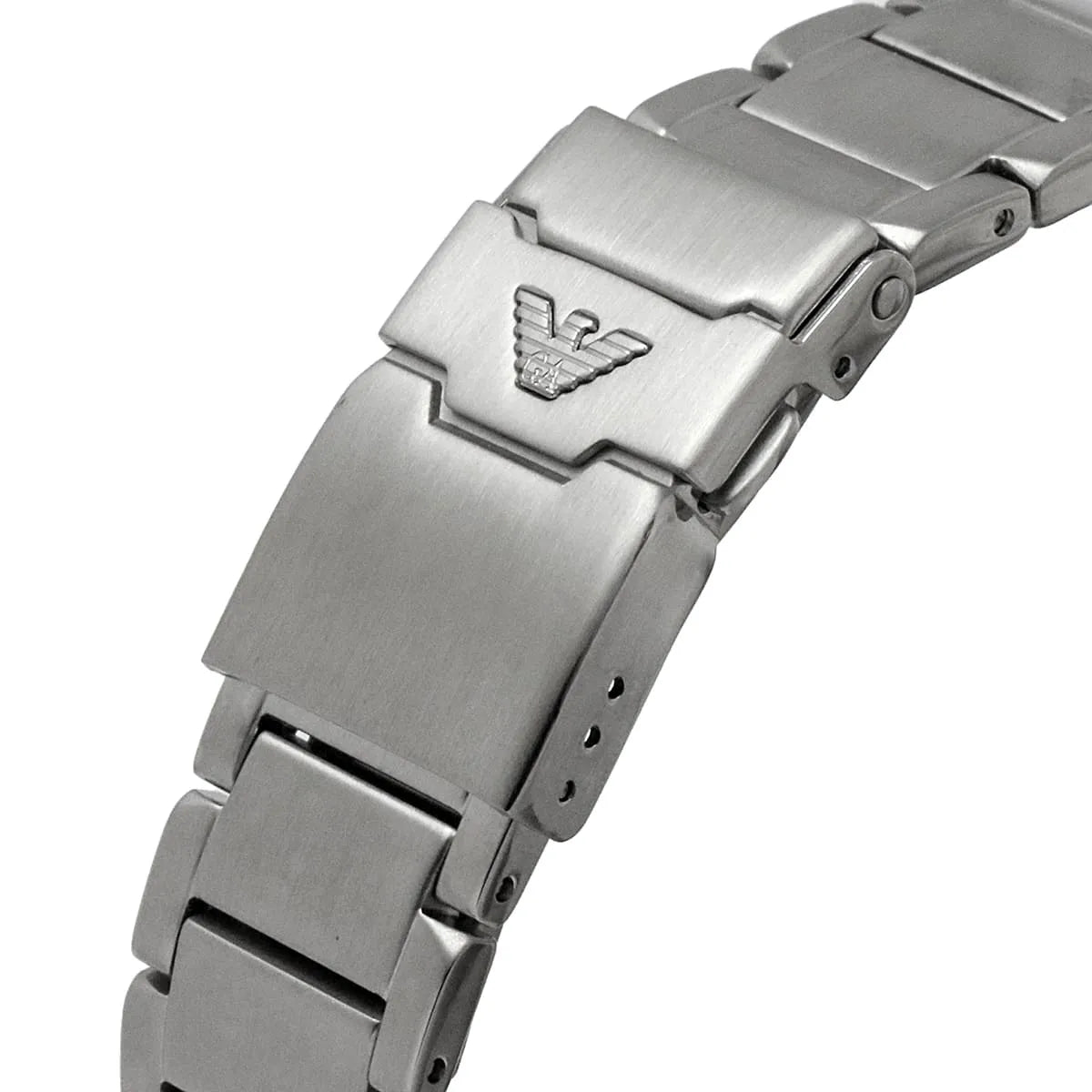  Shop Authentic Emporio Armani Meccanico Automatic Blue Dial Silver Steel Strap Watch For Men - AR60059 - Luxxuri