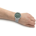  Shop Authentic Emporio Armani Diver Automatic Green Dial Silver Steel Strap Watch For Men - AR60061 - Luxxuri