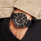  Shop Authentic Emporio Armani Meccanico Automatic Black Dial Black Silicone Strap Watch For Men - AR60062 - Luxxuri