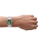  Shop Authentic Emporio Armani Meccanico Automatic Green Dial Silver Steel Strap Watch For Men - AR60067 - Luxxuri