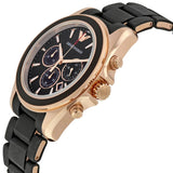  Shop Authentic Emporio Armani Sigma Chronograph Black Dial Black SIlicon Strap Watch For Men - AR6066 - Luxxuri