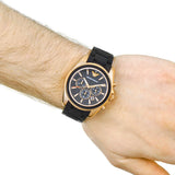  Shop Authentic Emporio Armani Sigma Chronograph Black Dial Black SIlicon Strap Watch For Men - AR6066 - Luxxuri