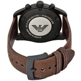 Shop Authentic Emporio Armani Sportivo Chronograph Beige Dial Brown Leather Strap Watch For Men - AR6078 - Luxxuri
