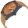  Shop Authentic Emporio Armani Sportivo Analog Brown Dial Brown Leather Strap Watch For Men - AR6080 - Luxxuri