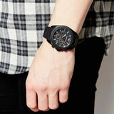 Shop Authentic Emporio Armani Sportivo Chronograph Black Dial Black Silicone Strap Watch For Men - AR6092 - Luxxuri