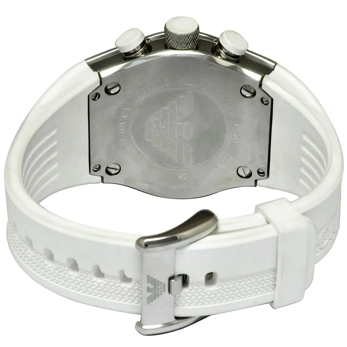  Shop Authentic Emporio Armani Sportivo Analog Quartz White Dial White Rubber Strap Watch For Men - AR6103 - Luxxuri