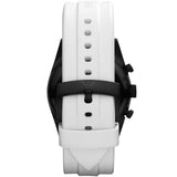  Shop Authentic Emporio Armani Sportivo Chronograph Black Dial White Rubber Strap Watch For Men - AR6112 - Luxxuri