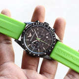  Shop Authentic Emporio Armani Sports Analog Black Dial Green Rubber Strap Watch For Men - AR6115 - Luxxuri