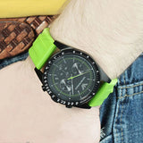  Shop Authentic Emporio Armani Sports Analog Black Dial Green Rubber Strap Watch For Men - AR6115 - Luxxuri