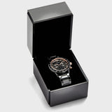  Shop Authentic Emporio Armani Mario Ceramic Chronograph Black Dial Black Steel Strap Watch For Men - AR70002 - Luxxuri