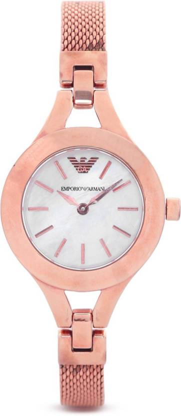  Shop Authentic Emporio Armani Chiara Analog White Dial Rose Gold Steel Strap Watch For Women - AR7329 - Luxxuri
