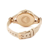  Shop Authentic Emporio Armani Chiara Quartz Crystals White Dial Rose Gold Leather Strap Watch For Women - AR7437 - Luxxuri
