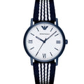  Shop Authentic Emporio Armani Kappa Dress White Dial Two Tone NATO Strap Watch For Men - AR80005 - Luxxuri
