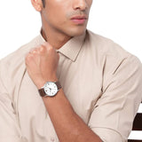  Shop Authentic Emporio Armani Kappa Quartz White Dial Brown Leather Strap Watch For Men - AR80006 - Luxxuri