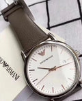  Shop Authentic Emporio Armani Kappa Quartz White Dial Brown Leather Strap Watch For Men - AR80006 - Luxxuri