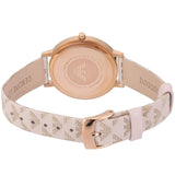  Shop Authentic Emporio Armani Gianni T Bar Quartz Silver Dial Beige Leather Strap Watch For Women - AR80007 - Luxxuri
