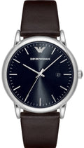  Shop Authentic Emporio Armani Kappa Quartz Black Dial Brown Leather Strap Watch For Men - AR80008 - Luxxuri