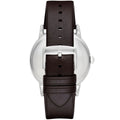  Shop Authentic Emporio Armani Kappa Quartz Black Dial Brown Leather Strap Watch For Men - AR80008 - Luxxuri