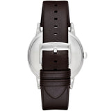  Shop Authentic Emporio Armani Kappa Quartz Black Dial Brown Leather Strap Watch For Men - AR80008 - Luxxuri