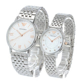  Shop Authentic Emporio Armani Kappa Quartz White Dial Silver Steel Strap Watch For Men - AR80014 - Luxxuri
